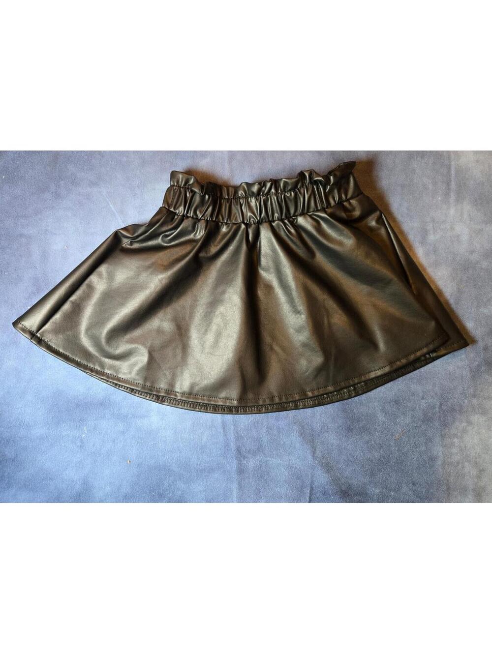 Girls 9-12 month faux-leather skirt
